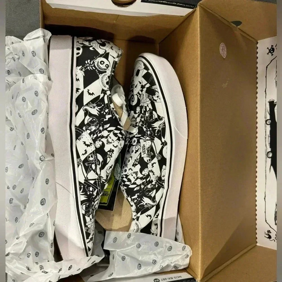 Vans x Nightmare Before Christmas Authentic CumfyCush Men's 12  NEW - Picture 7 of 12